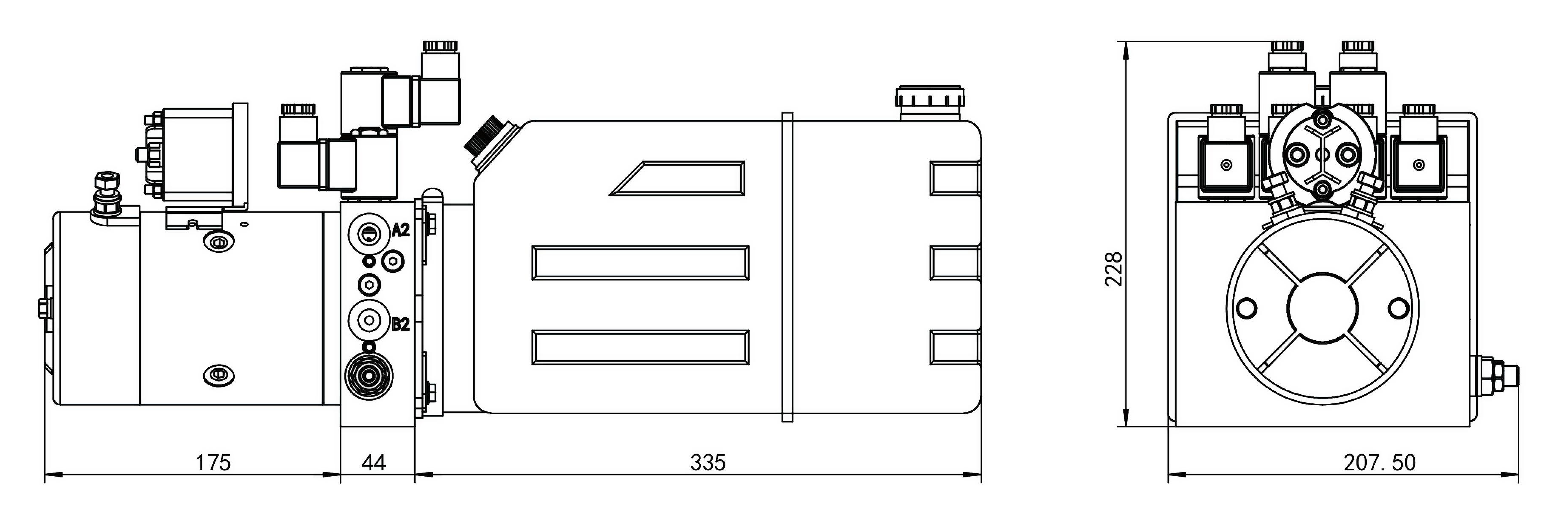dump trailer outline-1