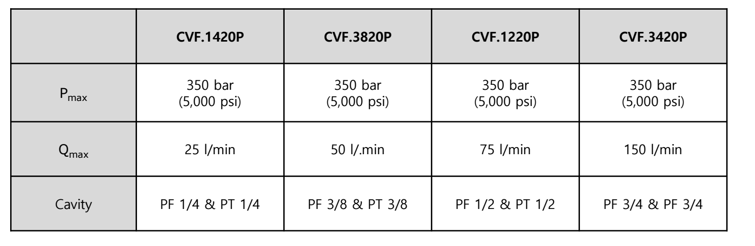 Data sheet of hose Burst valve