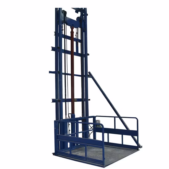 Hydraulic lifts in warehouse